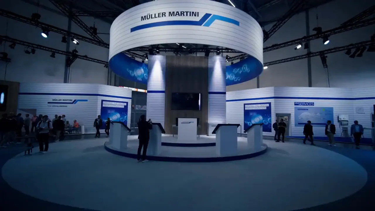 Messestand von Müller Martini auf der drupa 2024